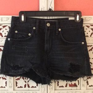 Lovers & Friends Distressed Denim Shorts, size 23